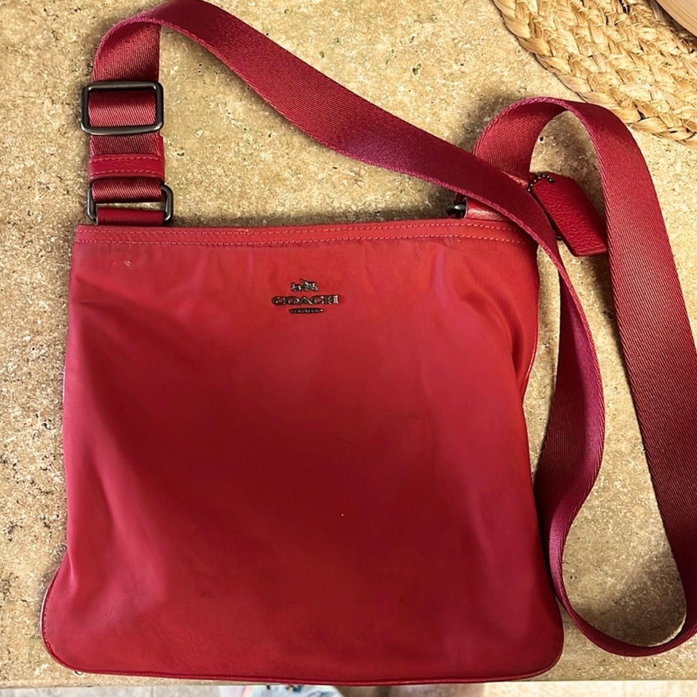 Coach Bold Red Crossbody Bag